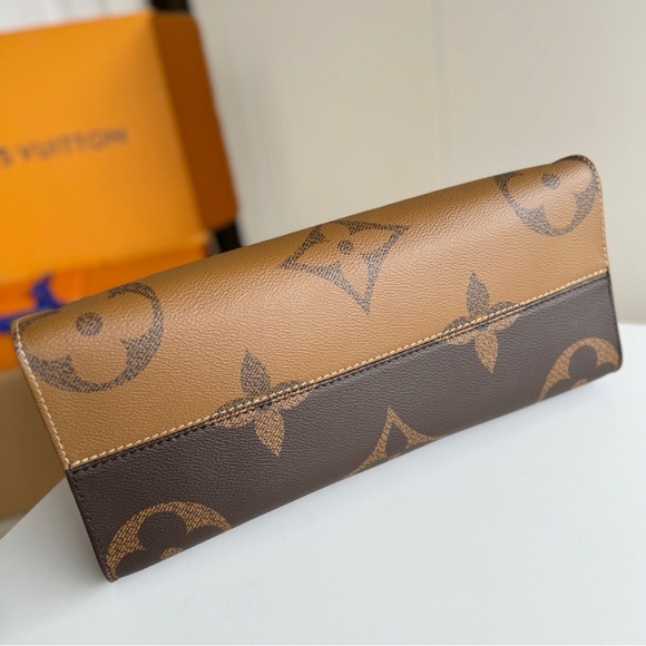 Louis Vuitton Brown Monogram Tote Bag - Picture 6 of 9